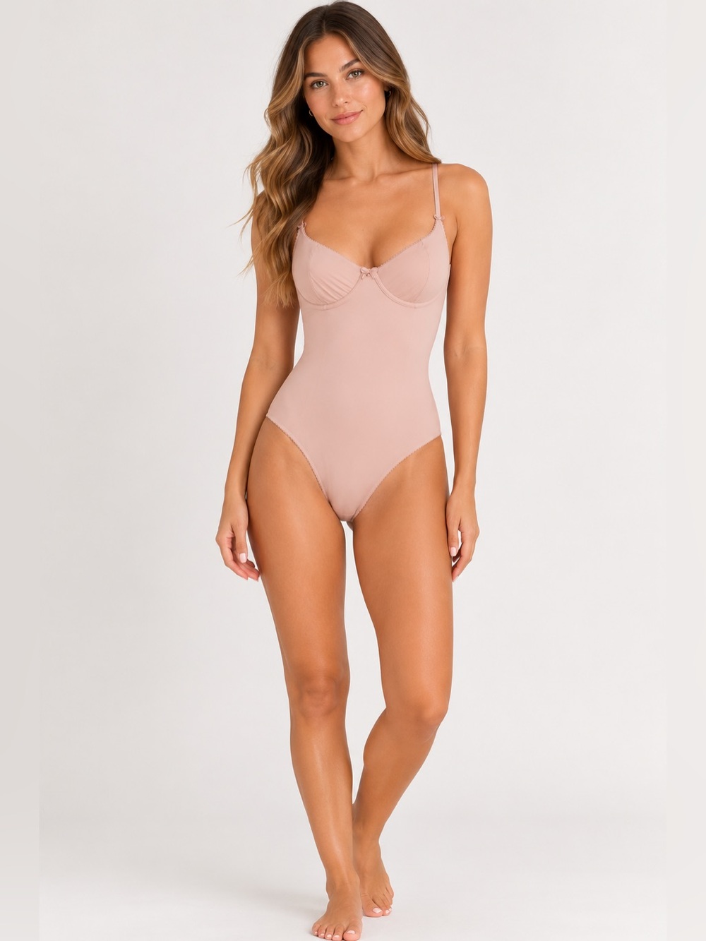 SKIMS Vintage Retro Shapewear Bodysuit | Pink | Size S